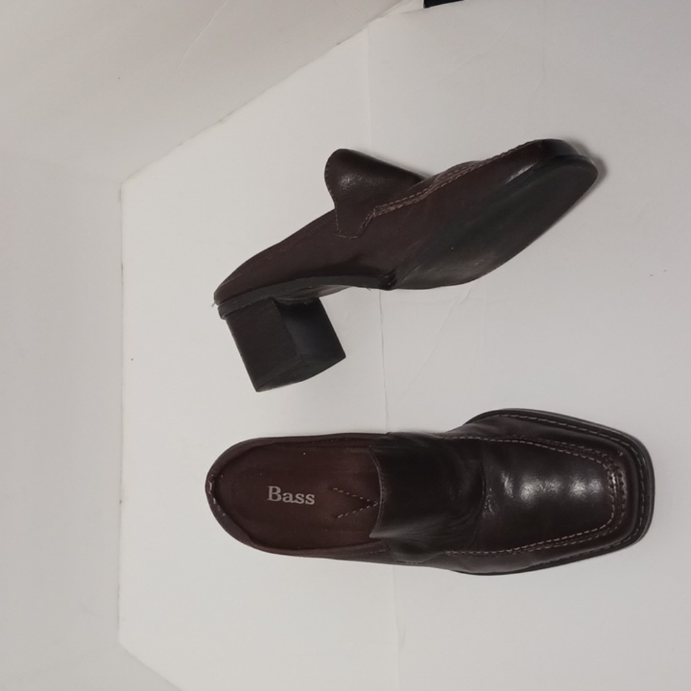 Bass chunky heel mule clogs 5 1/2